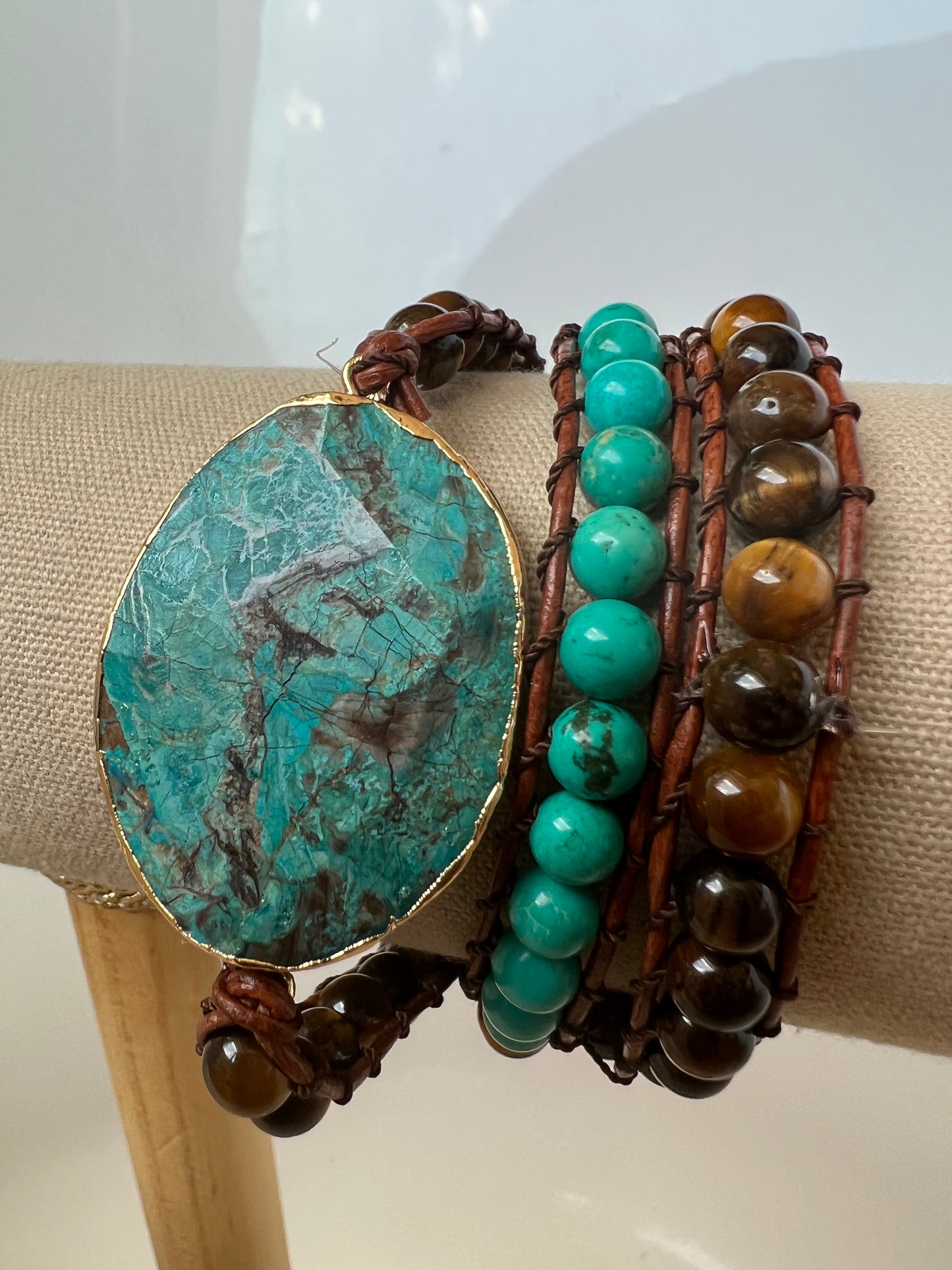 Ocean Jasper Tiger Eye and Turquoise