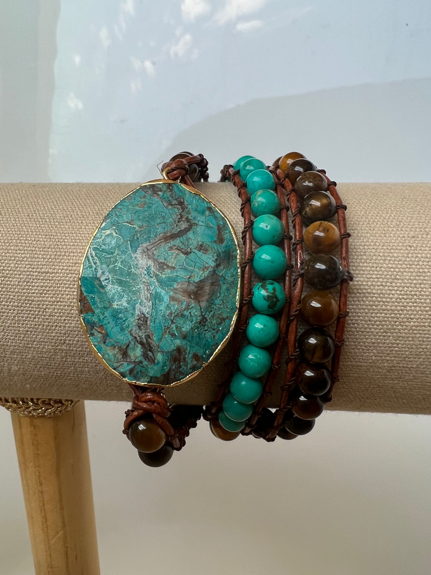 Ocean Jasper Tiger Eye and Turquoise